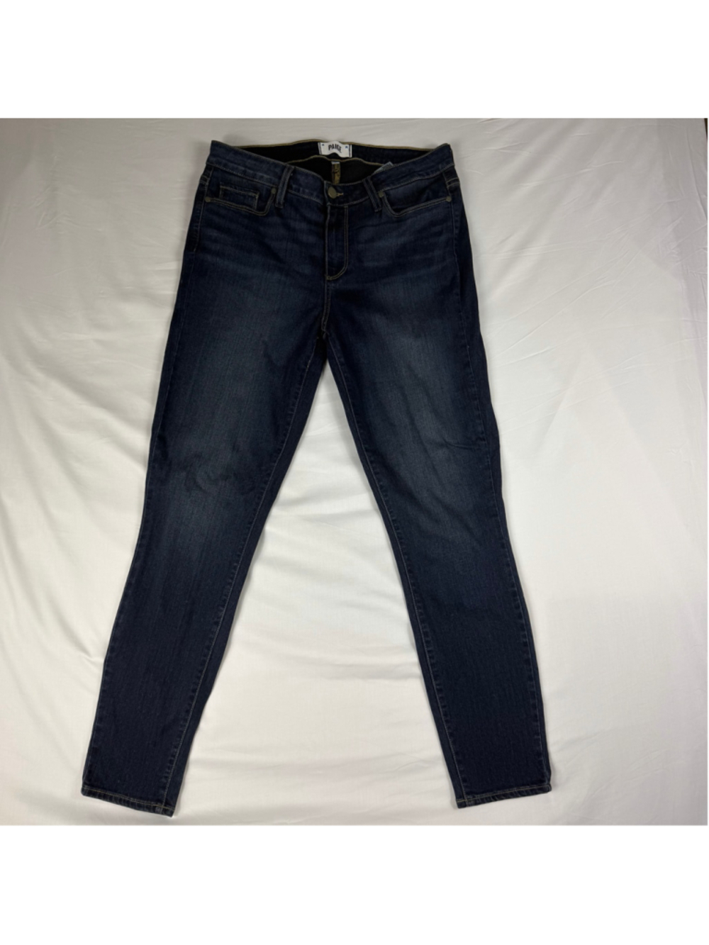 PAIGE Verdugo Skinny Ankle Jeans Women 31 Dark Wash Denim